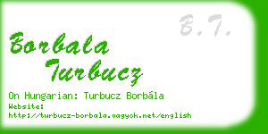 borbala turbucz business card